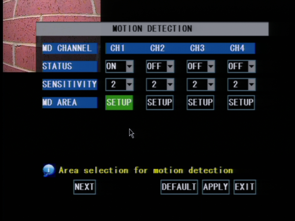 Zmodo Knowledge Base Setting Motion Recording on the 9000/9100 series